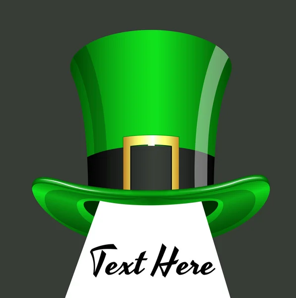 St. Patrick? s dag hatt Banner — Stock vektor
