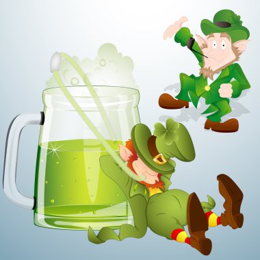 St. Patrick's Day Characters Vectors clipart