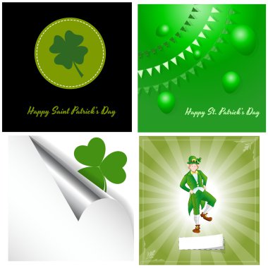 Patrick's Day Vector Backgrounds clipart