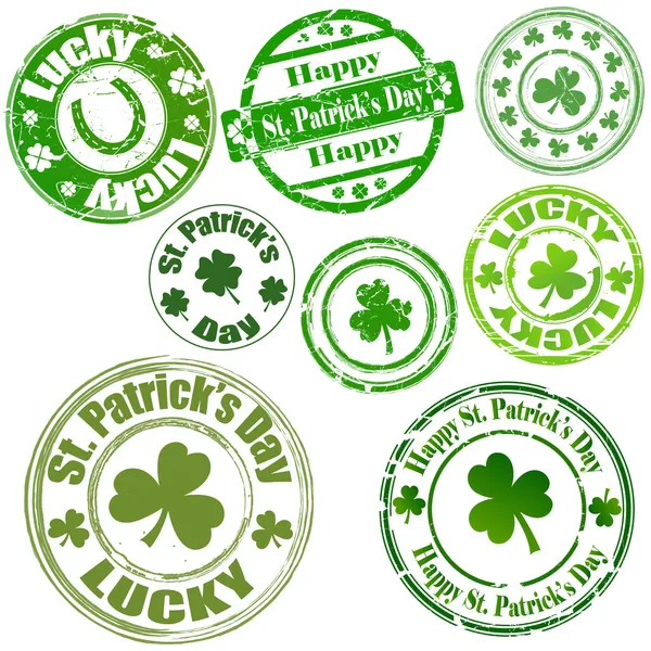 Selos do Dia do Patrick —  Vetores de Stock