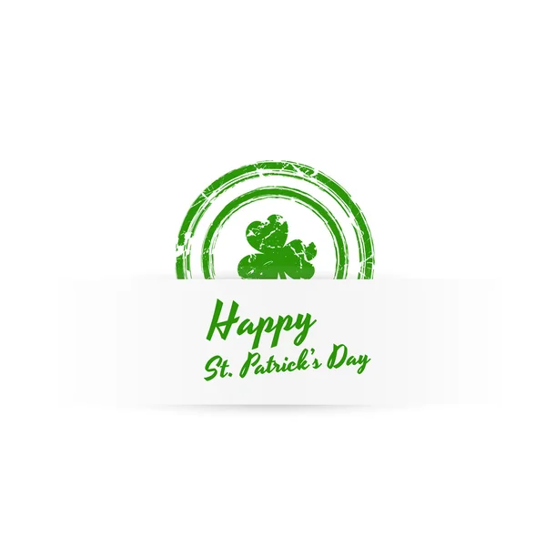 Patrick’s Day Grunge Banner — Stock Vector