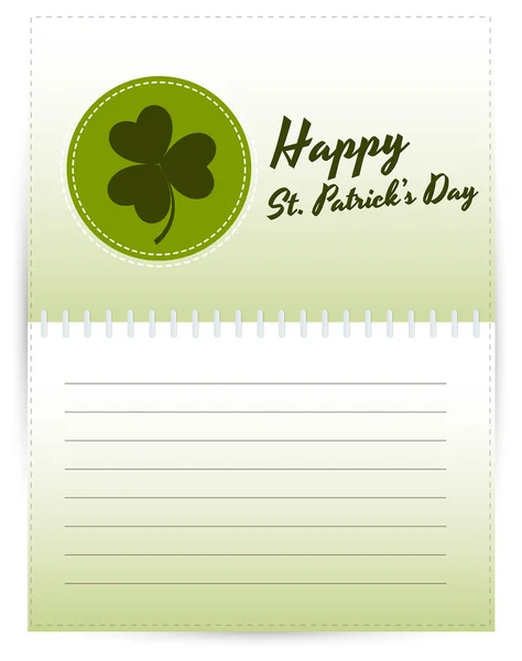 St. Patrick’s Day Template — Stock Vector