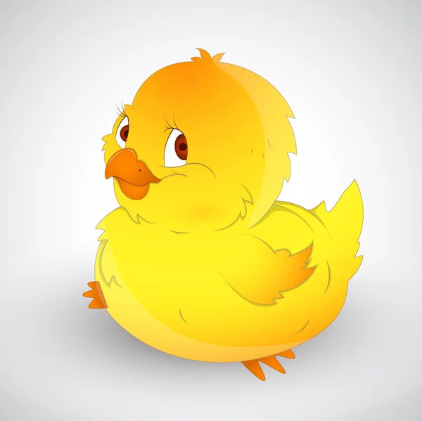 Cute Baby Chick Vector — Stock Vector