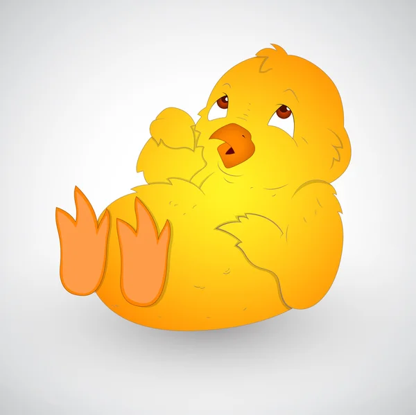 Cute Baby Chick — Stock Vector