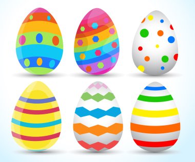 Colorful Easter Eggs clipart