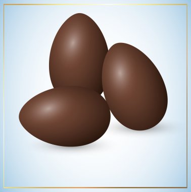 Vector Chocolate Eggs clipart