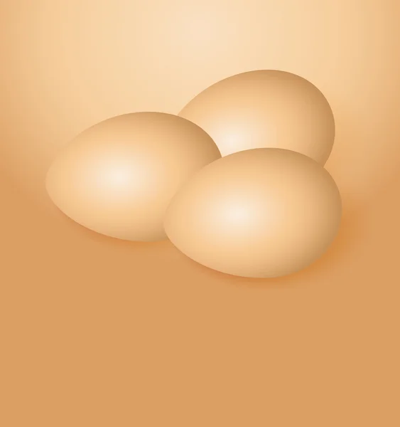 Arte vetorial dos ovos de galinha — Vetor de Stock