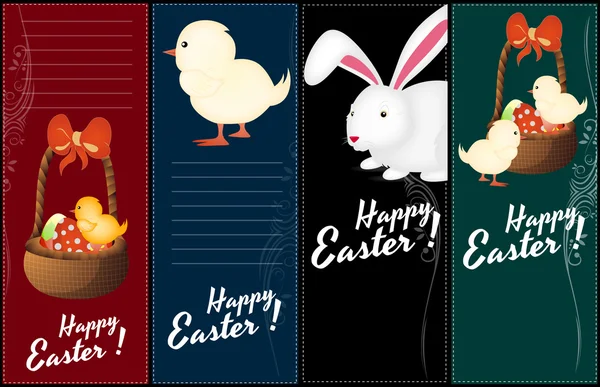 Ensemble de bannières de Pâques — Image vectorielle