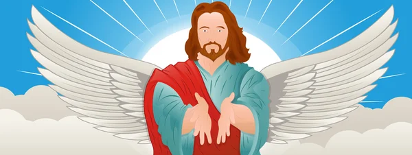Ilustrace Ježíše Krista — Stockový vektor