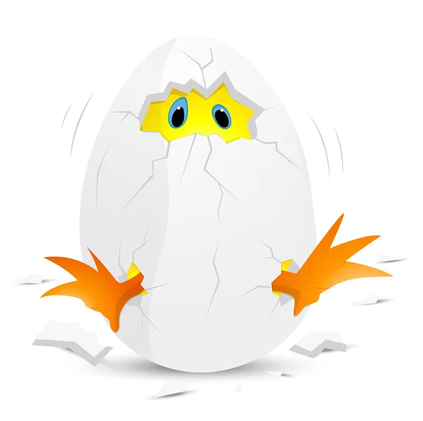 Bebek tavuk yumurta — Stok Vektör