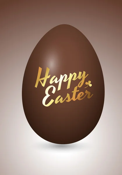 Čokoládová velikonoční vajíčko — Stockový vektor