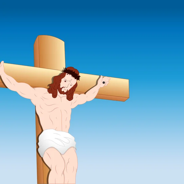 Jesus-Christus-Porträt — Stockvektor