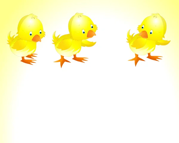 Illustration av påsk kyckling — Stock vektor