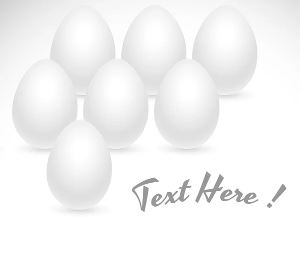 Fundo dos ovos brancos — Vetor de Stock
