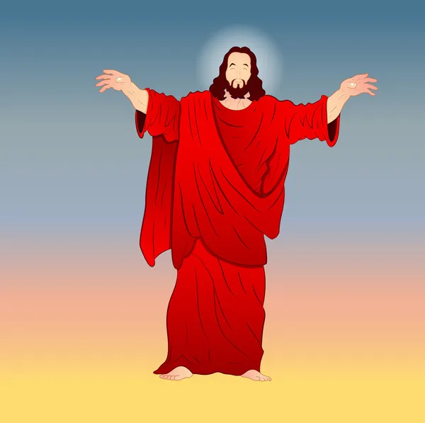 Jezus Christus vectorillustratie — Stockvector
