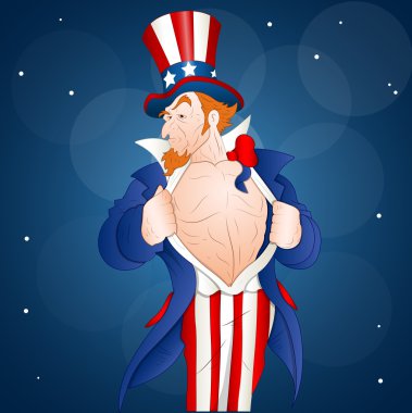 Patriotic Uncle Sam clipart