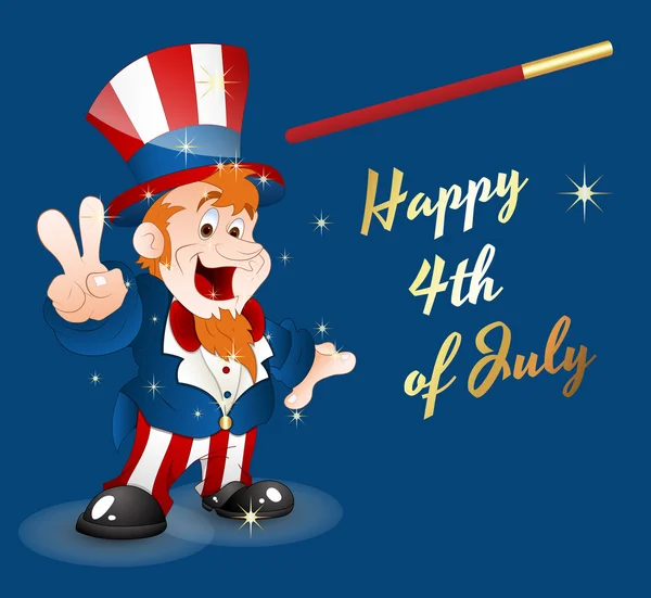 Happy 4th of July — Stock Vector