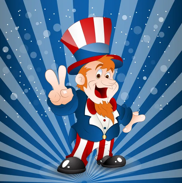 Uncle Sam illusztrációja — Stock Vector