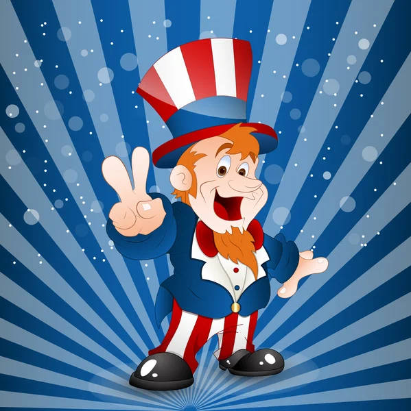 Illustration av uncle sam — Stock vektor