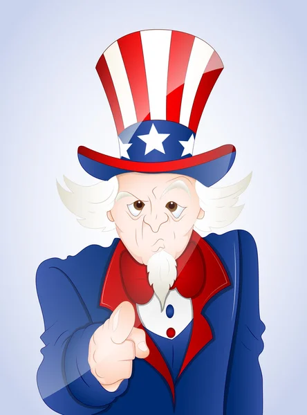 4th-ból július Uncle Sam — Stock Vector