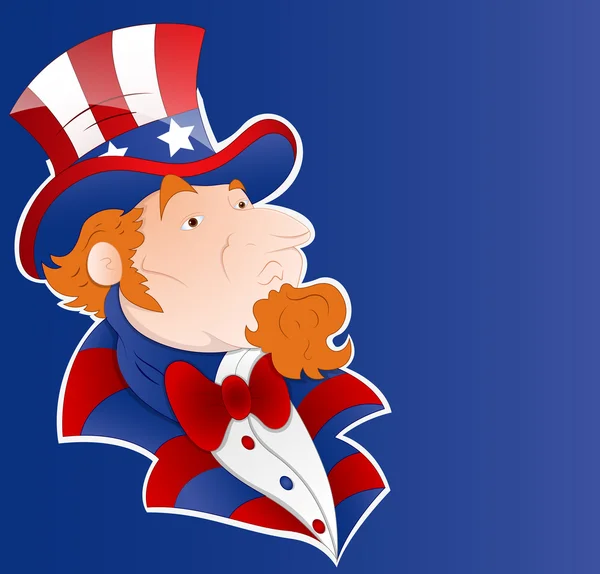 Uncle Sam Vector Sticker Art — Stock Vector