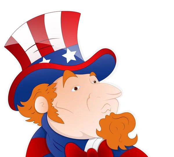 Vector Illustration of Uncle Sam — Stock Vector