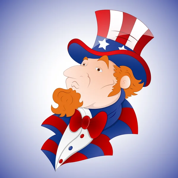Cartoon Uncle Sam Vector — Stock Vector