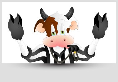 Referee Cow clipart