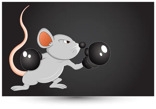 ボクサーのマウス — ストックベクタ