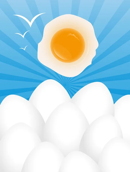Easter Eggs Vector Background — Stock Vector