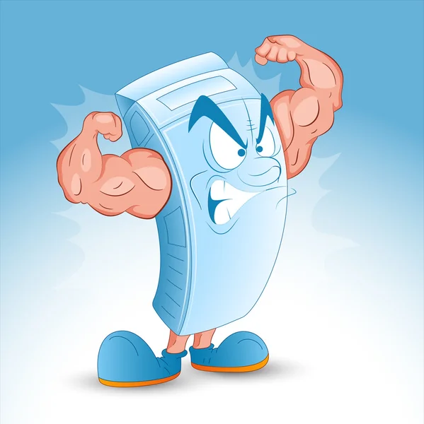 Caixa de leite dos desenhos animados — Vetor de Stock