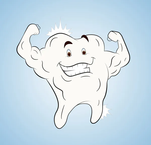 Zadowolony ząb — Wektor stockowy
