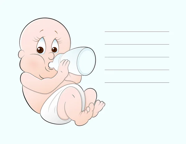 赤ちゃんカード ベクトル — ストックベクタ