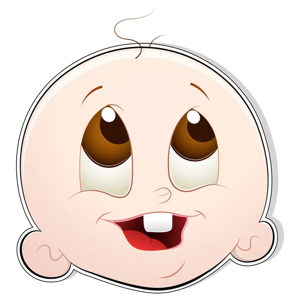 Χαριτωμένο μωρό πρόσωπο — Διανυσματικό Αρχείο
