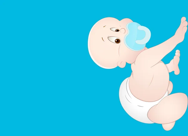 Ilustração de vetor de bebê bonito — Vetor de Stock