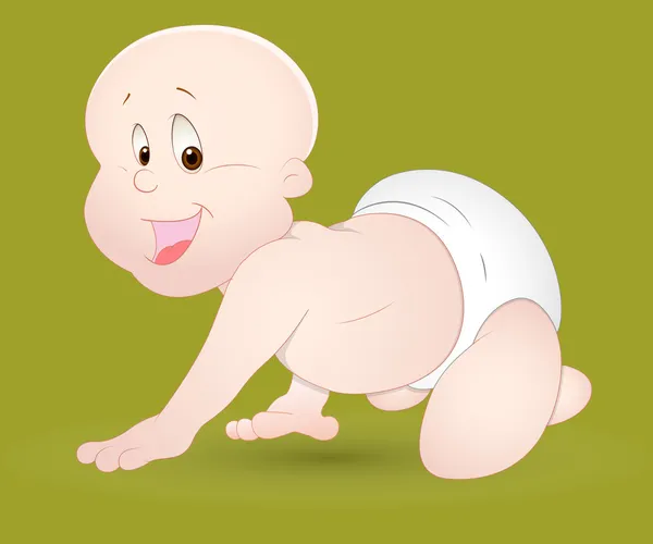 幸せな赤ちゃんのベクトル — ストックベクタ