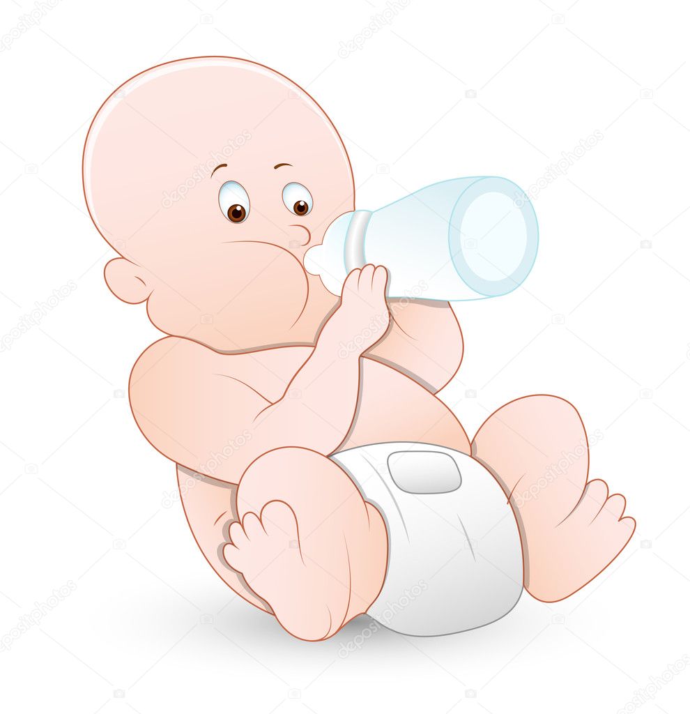 Bebe Tomando Leche Vector Grafico Vectorial Imagenes De Bebe Tomando Leche Vectoriales De Stock Depositphotos