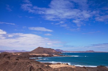 Kanarya Adaları, küçük ada Isla de lobos, içinde fuerteventura