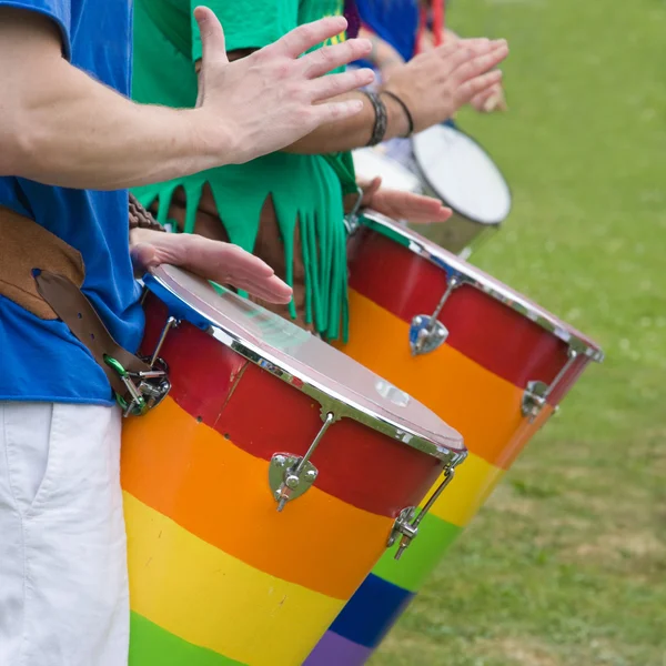 Samba drumming — Stock Photo, Image