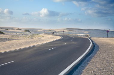 Fuerteventura, Corralejo sand dunes nature park clipart