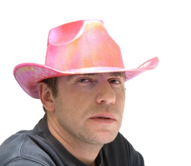 Pink cowboy hat clipart