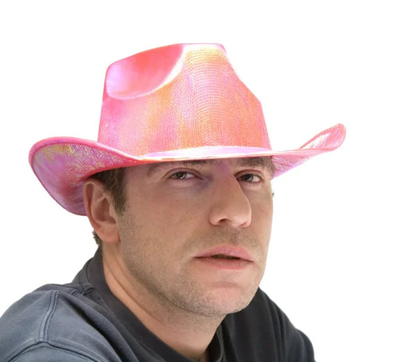 Cappello cowboy rosa — Foto Stock