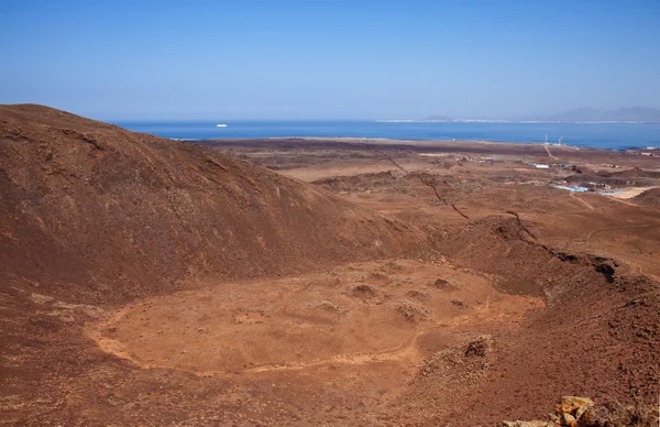 Fuerteventura, Canary Islands, Caldera of Bayuyo volcano — Stock Photo, Image