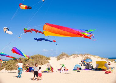 FUERTEVENTURA - NOVEMBER 13: Kite Festival clipart