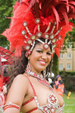 LUTON - MAY 31: Samba dancers clipart