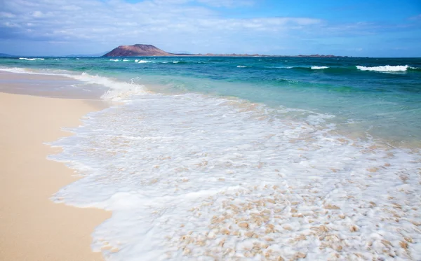 加那利群岛富埃特文图拉科拉莱霍"旗"海滩 — 图库照片