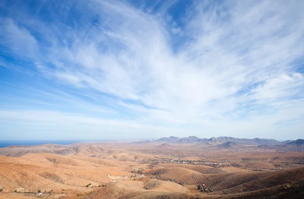 Fuerteventura, Ilhas Canárias, vista de Mirador de Guise y Ayos — Fotografia de Stock