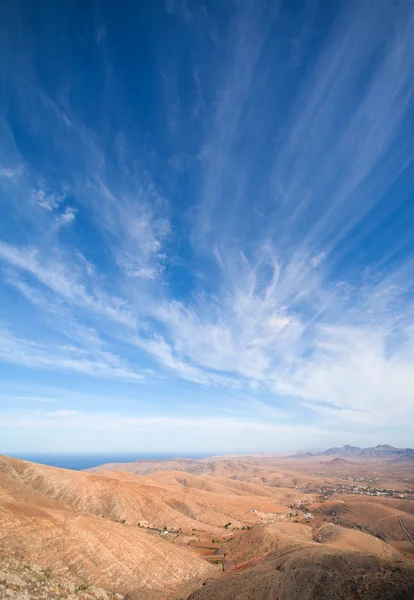 Fuerteventura, Islas Canarias, vista desde Mirador de Guise y Ayos —  Fotos de Stock