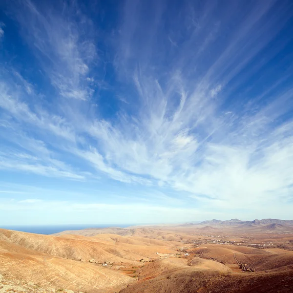 Fuerteventura, Wyspy Kanaryjskie, widok z mirador de guise y ayos — Zdjęcie stockowe