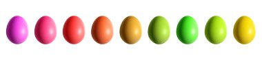 renkli Paskalya yortusu yumurta sınırı